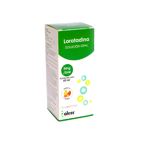 Loratadina Jarabe Pediátrico 5Mg/5Ml X 60Ml Aless