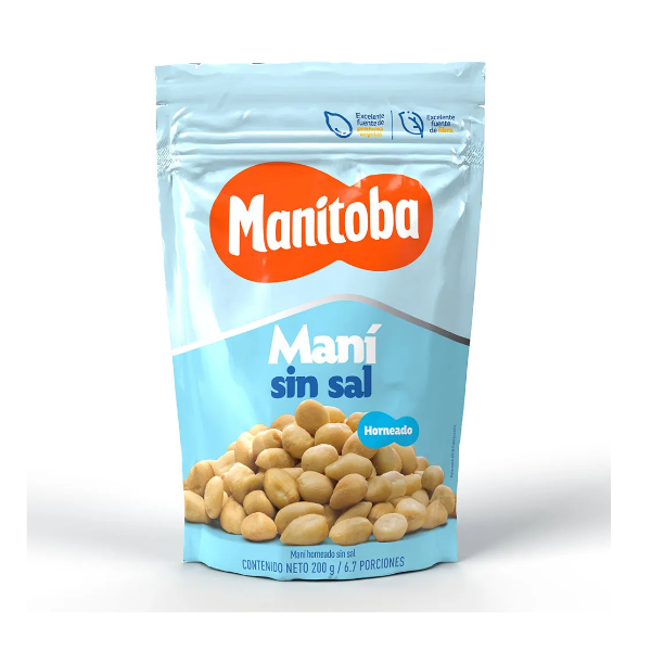 Manitoba Mani Sin Sal  200Gr