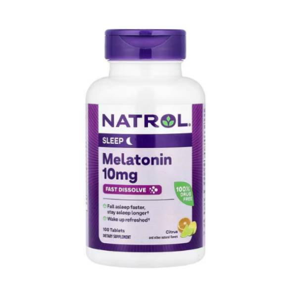 Melatonin 10Mg X 100 Tabletas  Sabor Citrico Natrol