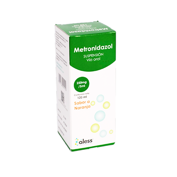Metronidazol Suspensión Polvo 250Mg/5Ml X 120Ml Aless