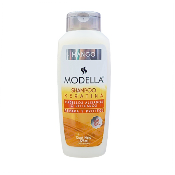 Modella Shampoo Keratina Restauracion Profunda Para Cabellos Alisados 375Ml