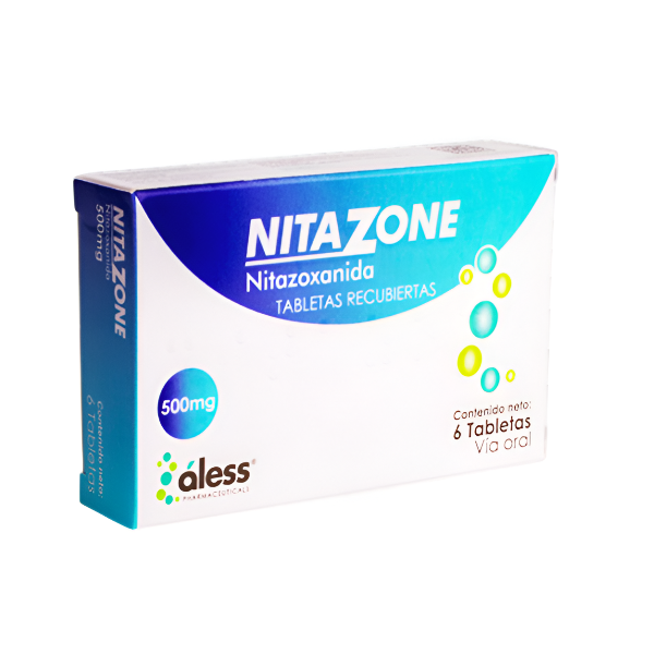 Nitazone-Nitazoxanida 500Mg X 6 Tabletas Aless