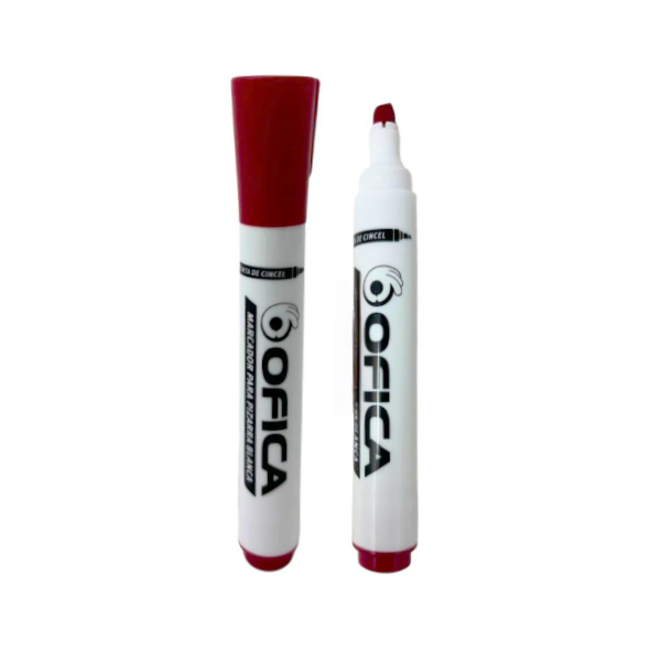 Ofica Marcador De Pizarra  Rojo Punta De Cincel