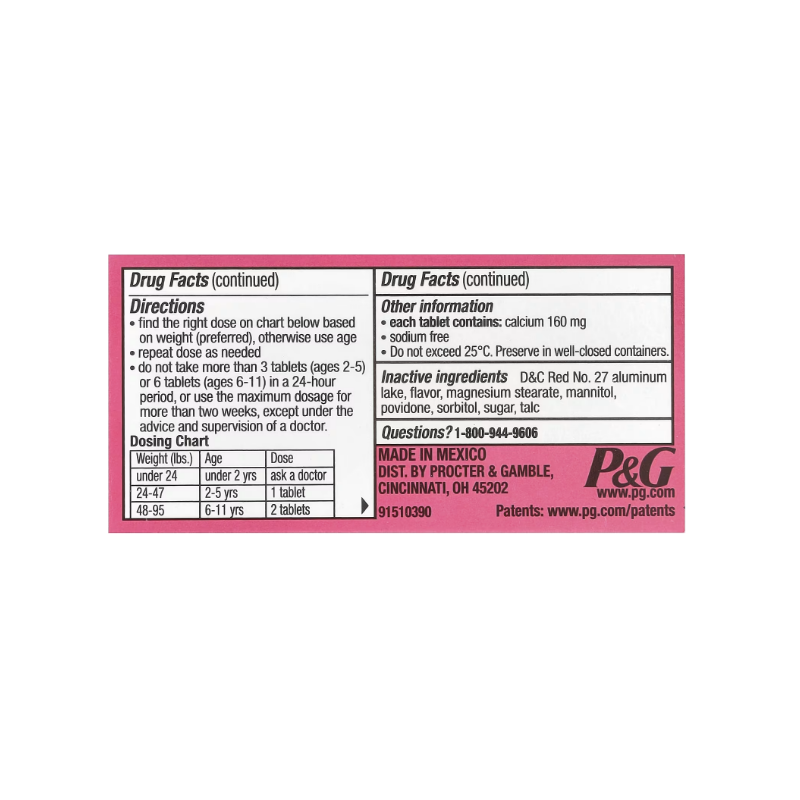 Pepto Bismol Kids Masticable X 24 Tabletas - Imagen 2