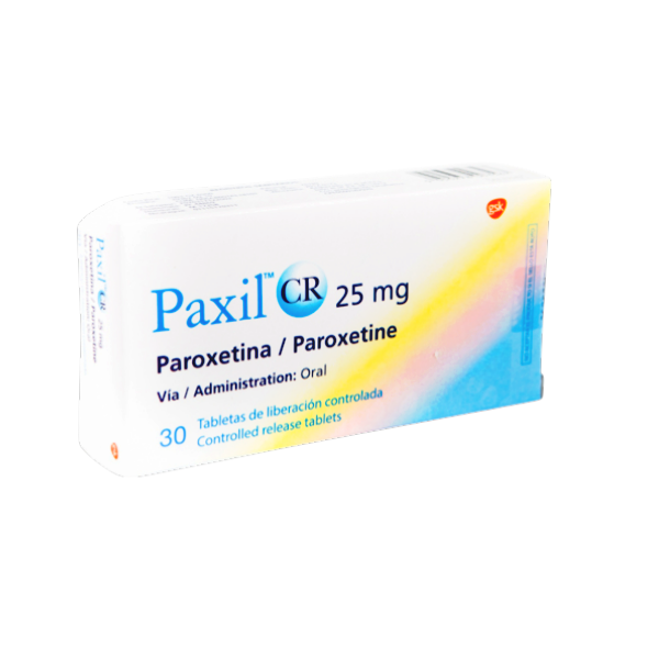 Paxil - Paroxetina 12.5Mg X 30 Tabletas  Skg