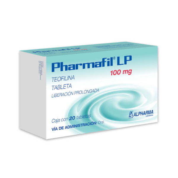Pharmafil Lp Teofilina 100Mg X 20 Tabletas Alpharma