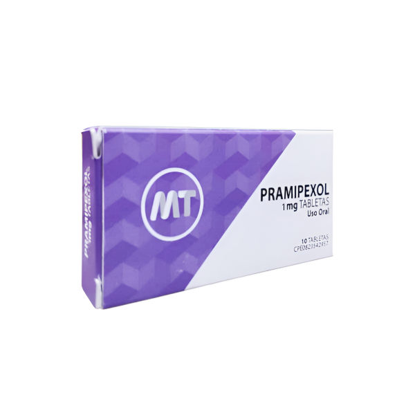 Pramipexol 1Mg X 10 Tabletas Mt Global