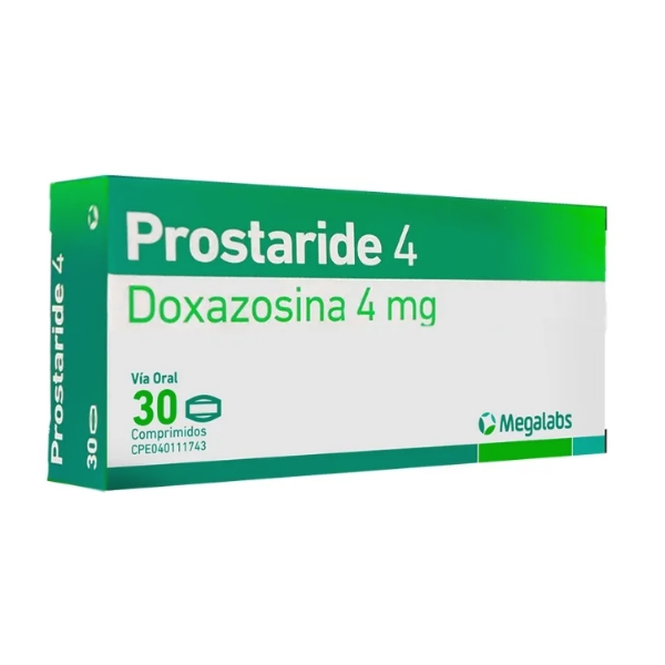 Prostaride 4 - Doxazosina 4Mg X 30 Tabletas Megalabs