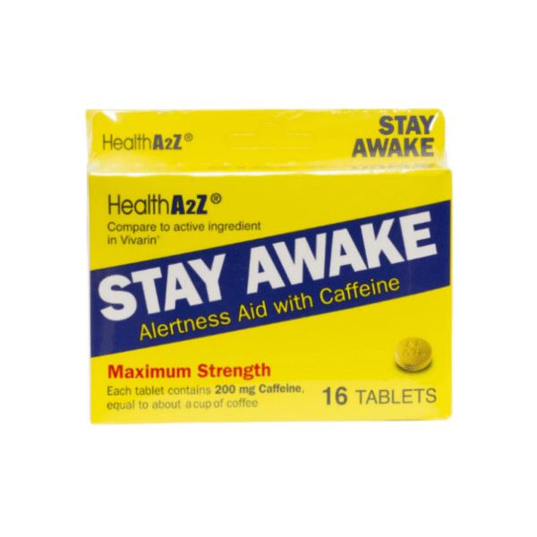 Stay Awake Caffeine 200Mg X 16 Tabletas  Healtha2Z