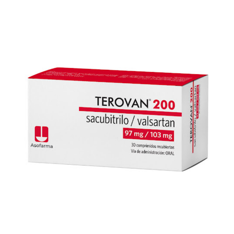 Terovan 200Mg Sacubitrilo+Valsartán X 30 Comprimidos Asofarma