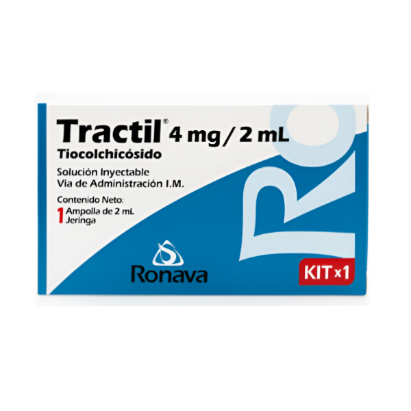 Tractil Tiocolchicósido Ampolla 4Mg/2Ml I.M Kit. X 1 Ronava