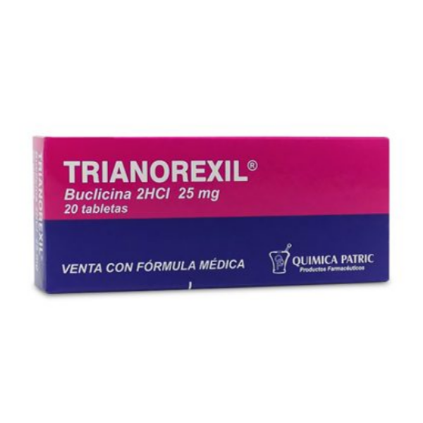 Trianorexil - Buclizina 25Mg X 20 Tabletas Quimica Patric