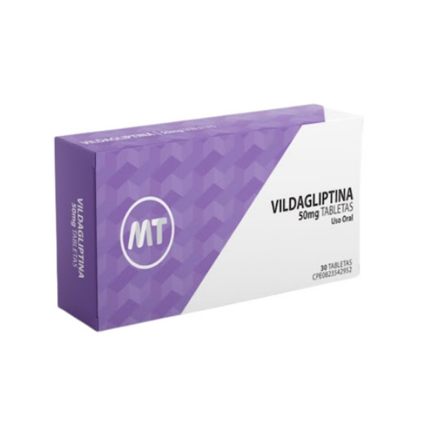 Vildagliptina 50Mg X 30 Tabletas Mt Global