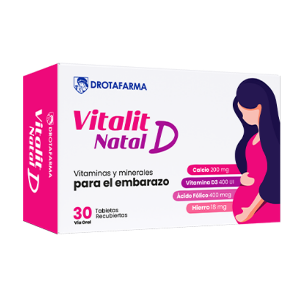 Vitalit Natal D X 30 Tabletas Drotafarma