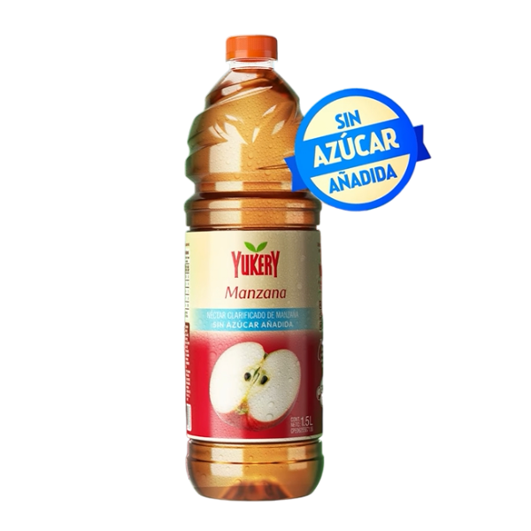 Yukery Nectar Clarificado De Manzana Sin Azúcar 1.5 Lt