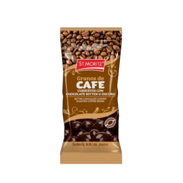 St.Moritz Granos De Cafe Cubiertos De Chocolate Grageados 40Gr.