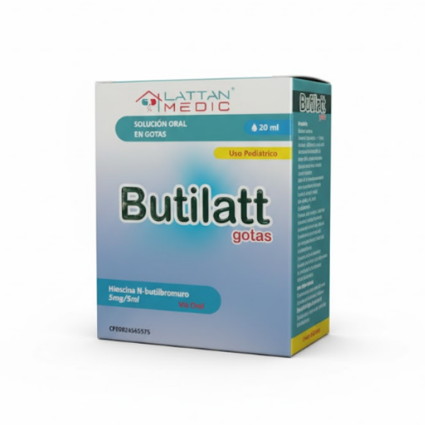 Butilatt GotasButilbromuro De Hioscina  5Mg/5Ml X 20Ml Lattan Medic