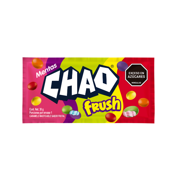 Chao Mentas Frush Caramelos 28Gr