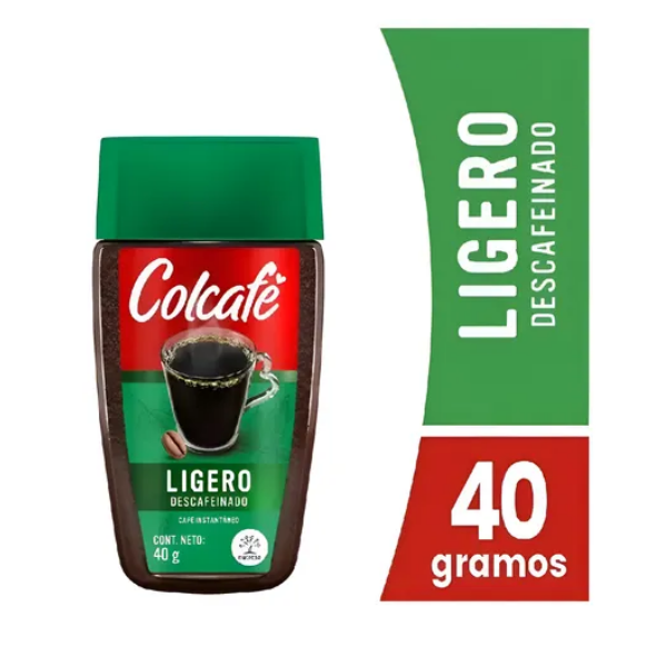 Colcafe Cafe Instantaneo Descafeinado Ligero 40Gr