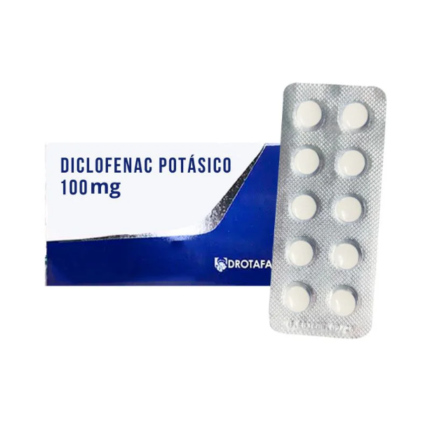 Diclofenac Sódico  100Mg X 10 Tabletas De Dispensador Drotafarma