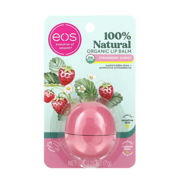 Eos Balsamo Labial Natural / Strawberry Sorbet 7Gr