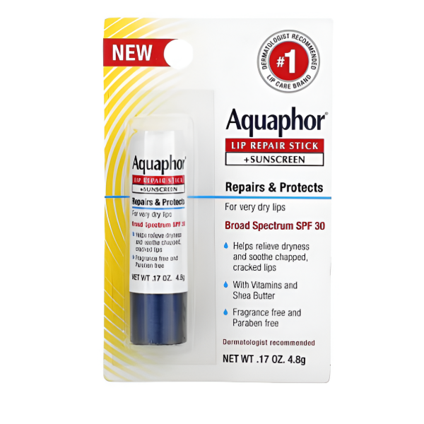 Eucerin Aquaphor Reparador Labial En Barra Con Protec. Solar 4.8Gr
