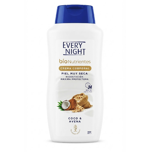 Every Night Crema Corporal. Bio-Coco.Avena 800Ml