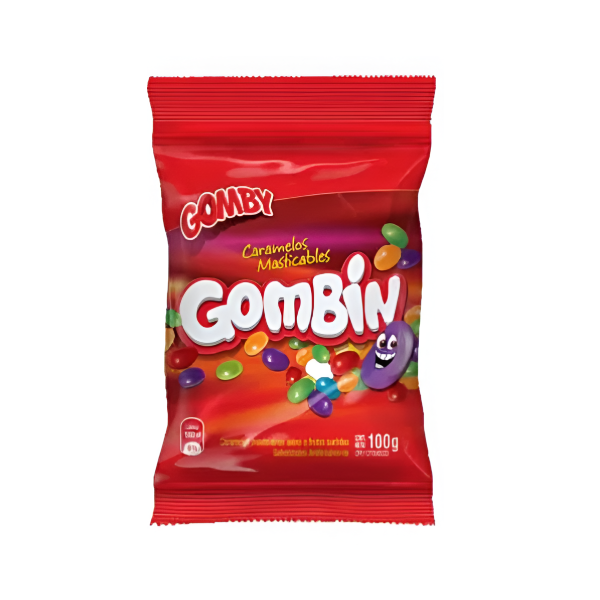 Gomby Caramelos Masticables Sabor Frutas Surtidas 100Gr