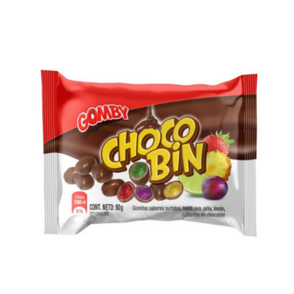 Gomby Gomitas Sab Surtidos Cubiertas De Chocolate 80Gr