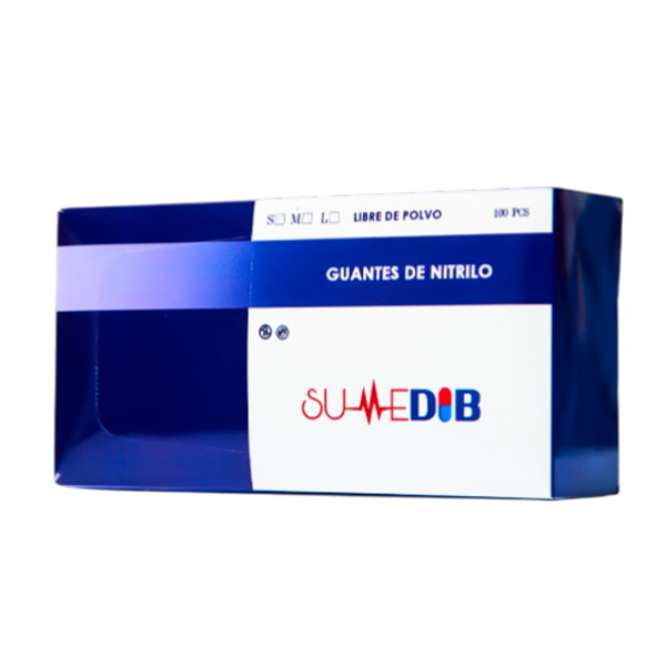 Guantes De Nitrilo Talla S Negro Sin Polvo X 100 Unidades Sumedib