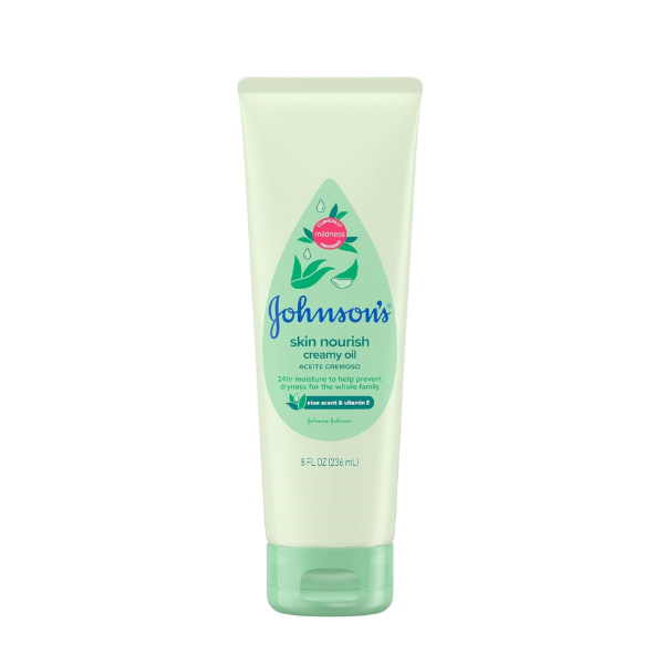 Johnsons Aceite Cremoso Aloe Vera &  Vitamina E 236Ml