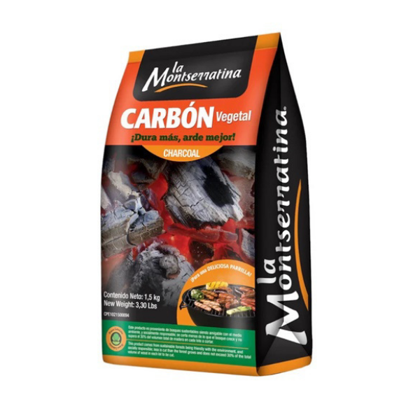 La Montserratina Carbon Vegetal 1.5Kg