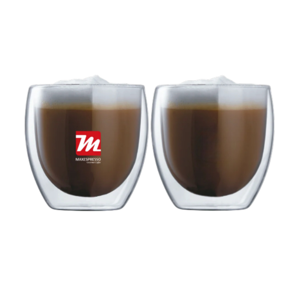 Maxespresso Set De Dos Vasos De Vidrio 230Ml
