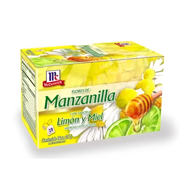 Mccormick Te Manzanilla Limon Con Miel X 20 Unidades.