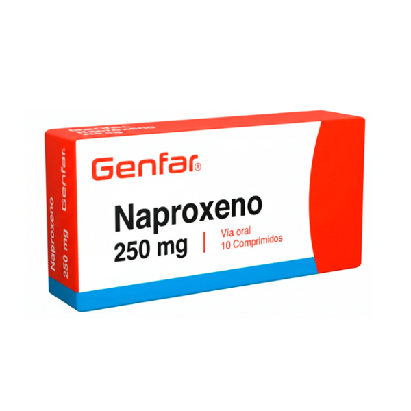 Naproxeno 250Mg X 10 Comprimidos Genfar