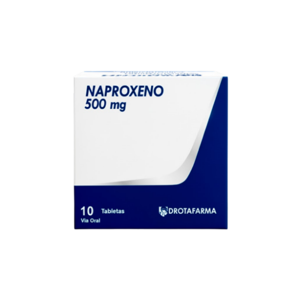 Naproxeno 500Mg X 10 Tabletas De Dispensador Drotafarma