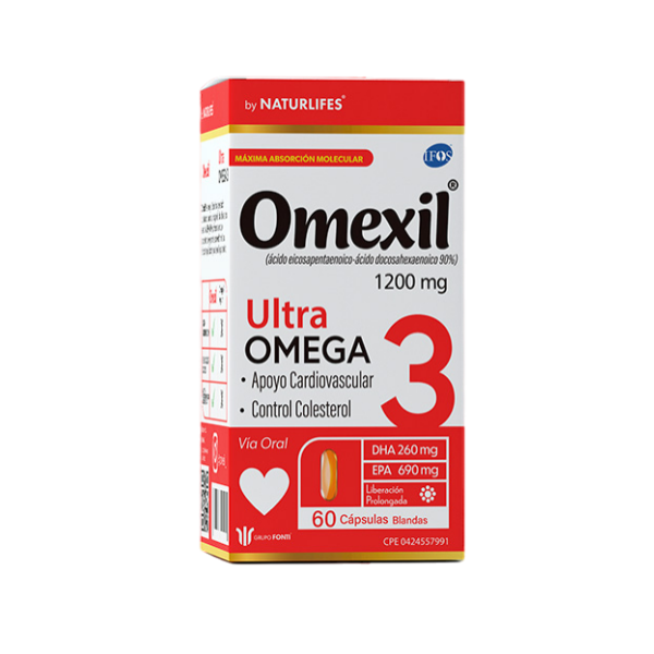 Omexil - Omega 3 1200Mg X 60 Cápsulas Natur Life´S