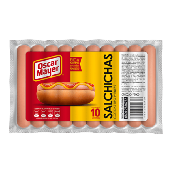 Oscar Mayer Salchichas Wieners X 10 Unidades.