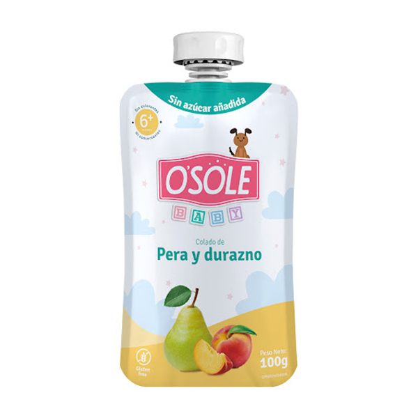 Osole Compota De Pera Y Durazno Sin Azucar 100Gr.