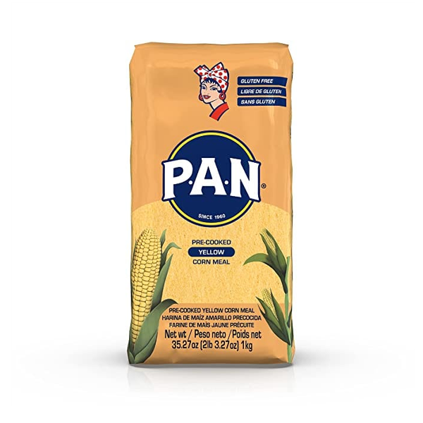 P.A.N Harina De Maiz Amarillo Gluten Free 1Kg.