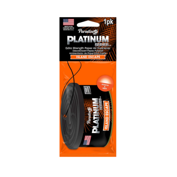 Paradise Ambientador Para Carro En Papel Island Escape 15Gr