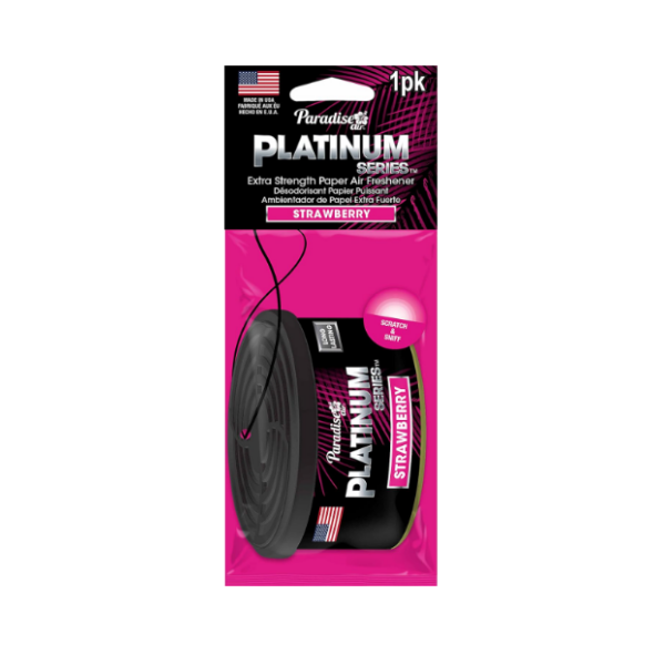 Paradise Ambientador Para Carro En Papel Strawberry 15Gr