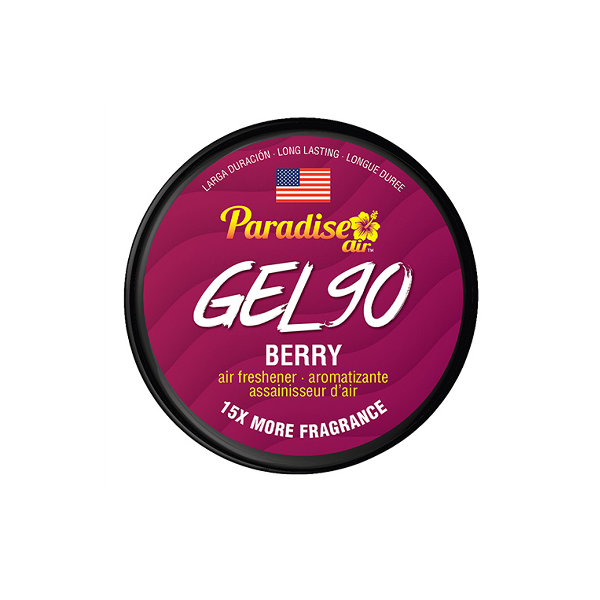 Paradise Ambientador Para Carro En Gel Berry 15Gr