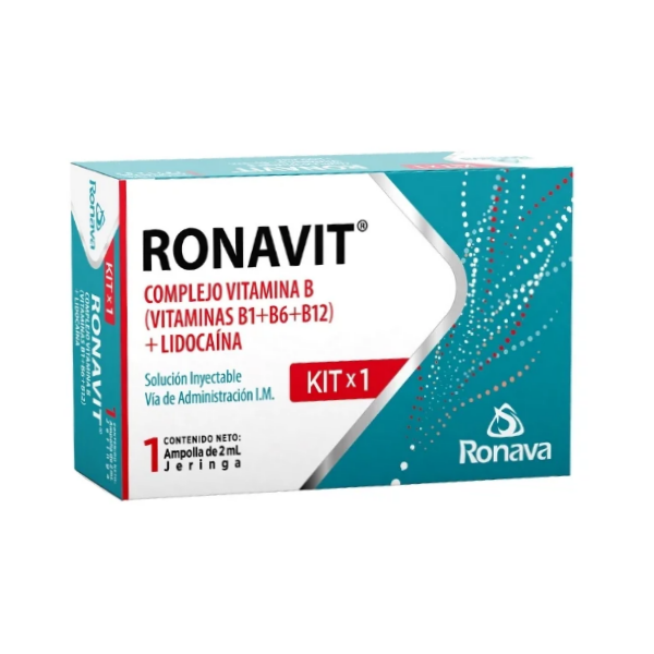 Ronavit Complejo B Ampolla 2Ml/I.M Kit X 1. Ronava
