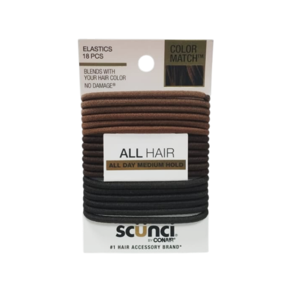 Scunci Colas Elast Color Match X 18 Piezas