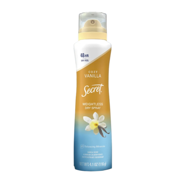 Secret  Antitranspirante/Desodorante  Vainilla 116Gr