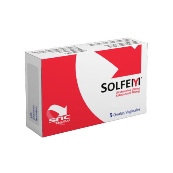 Solfem 100Mg/400Mg X 5 Ovulos Snc P.