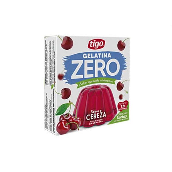 Tigo Gelatina Zero Sabor A Cereza 12Gr