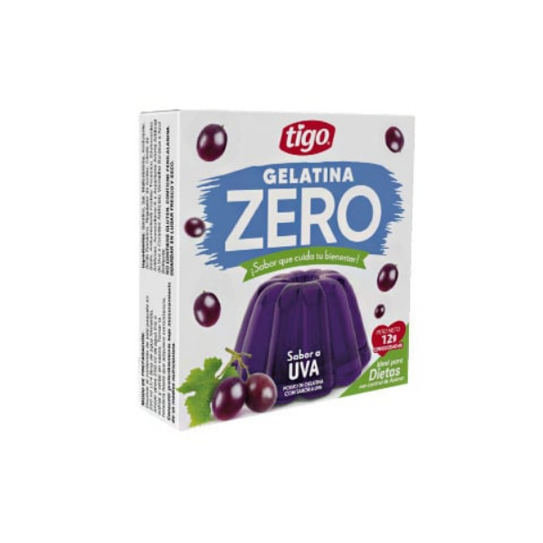 Tigo Gelatina Zero Sabor A Uva 12Gr