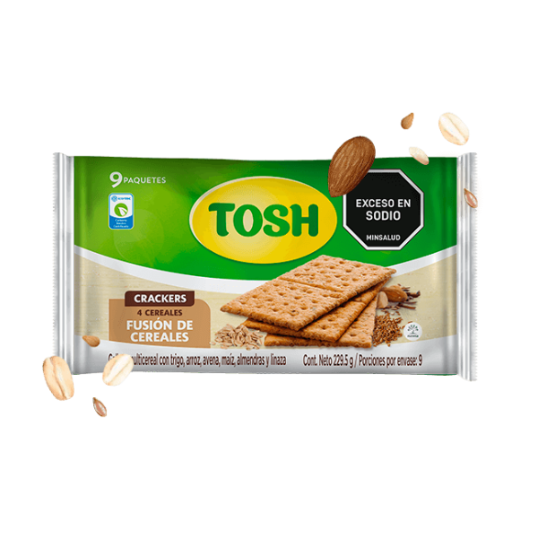Tosh Kraker Galletas Con Fusion De Cereales 229.5Gr